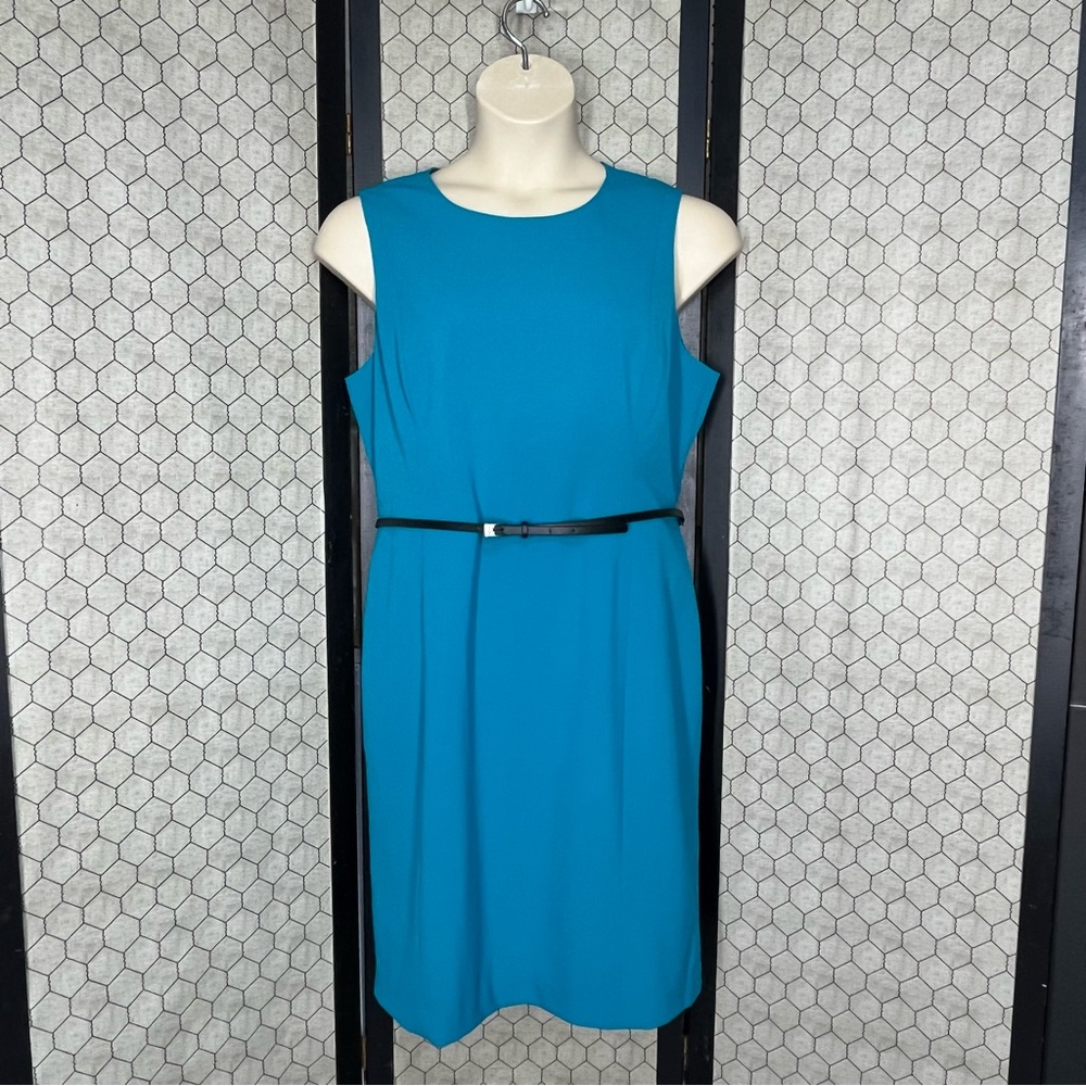 Calvin Klein Sleeveless Dress With Belt